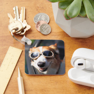 Porte-clés Animaux de bébés cutest Corgi lunettes dans la v