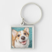 Porte-clés Animaux de bébés cutest | Cute Corgi Puppy Smile (Devant)