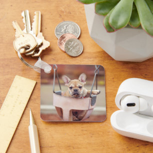 Porte-clés Animaux de bébés cutest French Bulldog Playgroun