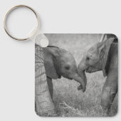 Porte-clés Animaux de bébés cutest | Salutation des éléphants (Recto)