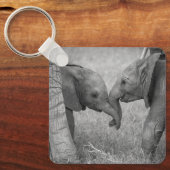 Porte-clés Animaux de bébés cutest | Salutation des éléphants (Recto)