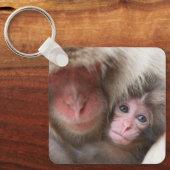 Porte-clés Animaux de bébés cutest | Singe des neiges (Recto)