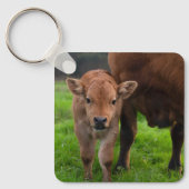 Porte-clés Animaux de bébés cutest | Vache et veau (Recto)