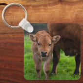 Porte-clés Animaux de bébés cutest | Vache et veau (Recto)