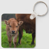 Porte-clés Animaux de bébés cutest | Vache et veau (Dos)