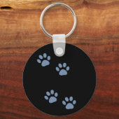 Porte-clés animaux de compagnie chiens chat pawprints (Recto)