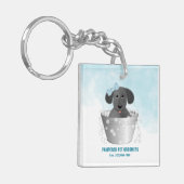 Porte-clés Animaux De Compagnie Puppy Dans Le Bain À Remous (Devant gauche)