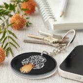 Porte-clés Animaux de ferme amis Canard canard (Devant droit)