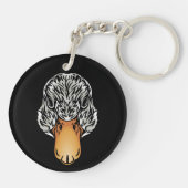 Porte-clés Animaux de ferme amis Canard canard (Dos)