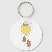 Porte-clés Animaux De Fête Tenant Un Ballons (Verso)