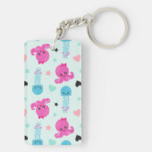 Porte-clés Animaux de mer, Vie de mer, poulpe, méduses, Coeur (Dos)