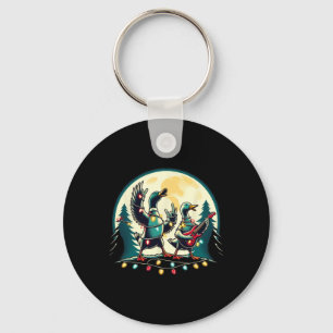 Porte-clés Animaux de Noël Cute Ducks Xmas Amoureux des anima