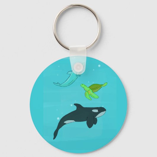 Porte-clés Animaux marins (Recto)