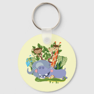 Porte-clés Animaux mignons de safari