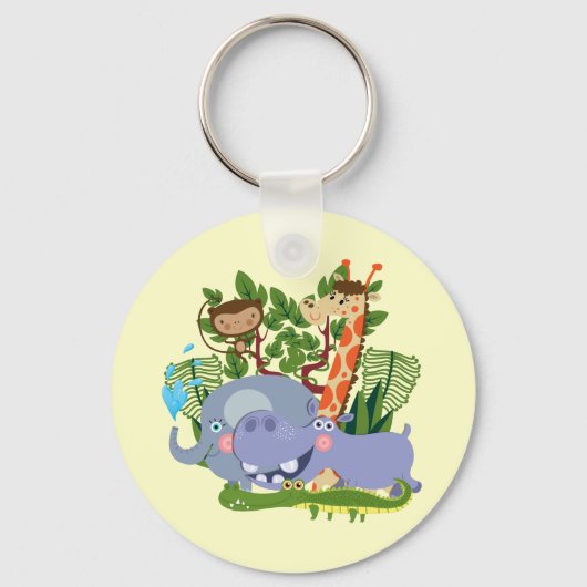 Porte-clés Animaux mignons de safari (Recto)