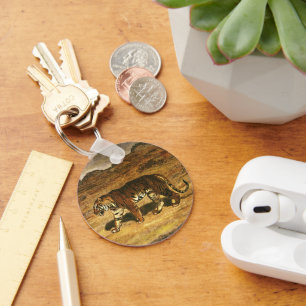 Porte-clés Animaux sauvages vintages, Plaines itinérantes de 