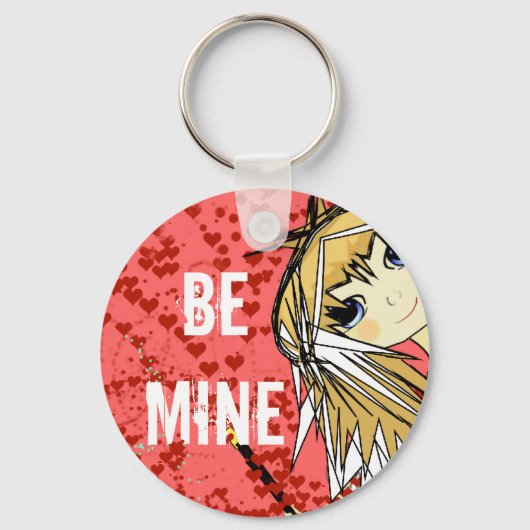 Porte-clés Anime Amour - Personnaliser - (Recto)
