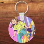Porte-clés Anime Fille HAMbyWhiteGlove (Verso)