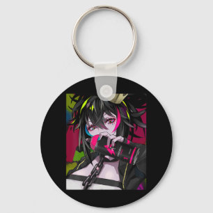 Porte-clés Anime Girl Kawaii Waifu esthétique japonaise Otaku