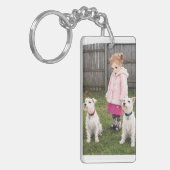 Porte-clés Anime Girl & Two Dogs Double-Sided Keychain (Devant gauche)