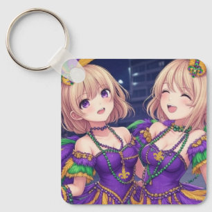 Porte-clés Anime Girls Mardi Gras