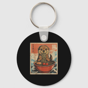 Porte-clés Anime Otter Ramen Japonais Funny Kawaii Cadeau Hom