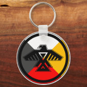 Porte-clés Anishinabek Dodem & 4 Directions Porte - clé (Recto)