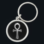 Porte-clés Ankh<br><div class="desc">L'ankh, également connu sous le nom de souffle de la vie, la clé du Nil ou ansata de noeud était le caractère hiéroglyphique égyptien antique qui a lu la "vie". Il représente le concept de la vie éternelle, qui est la signification générale du symbole. NOTEZ SVP : C'EST UNE IMAGE...</div>