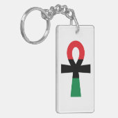 Porte-clés Ankh rouge, noir et vert (Devant gauche)