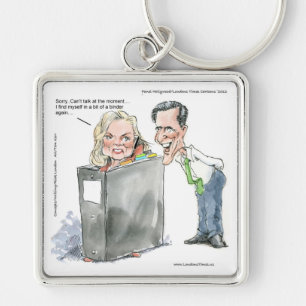 Porte-clés Ann Romney Dans Un Classeur Drôle Cadeaux Tee - sh