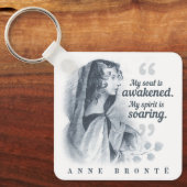 Porte-clés Anne Bronte Citation Mon Âme Est Réveillée (Recto)