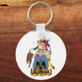 Porte-clés anneau à clé décorative (Recto)