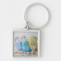 Anneau clé d'art de l'Australian Bird Budgie Water