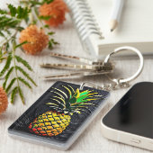 Porte-clés Anneau de clé à ananas (Devant droit)
