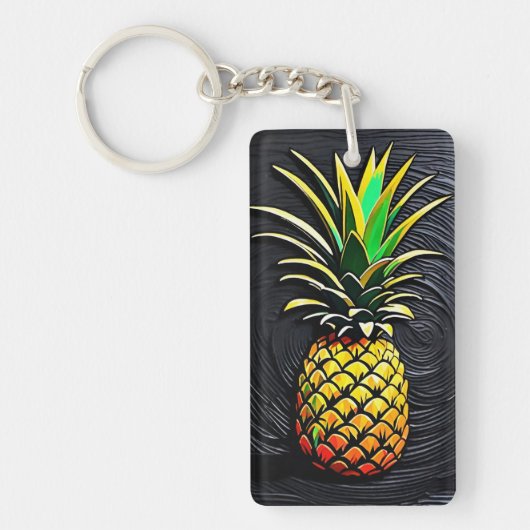 Porte-clés Anneau de clé à ananas (Devant)
