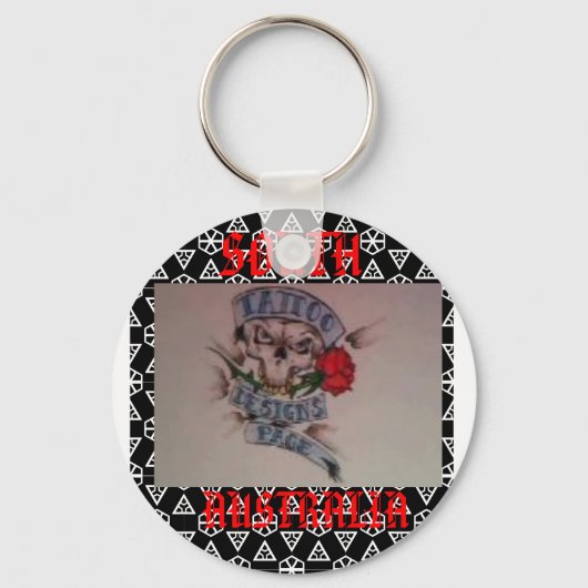 Porte-clés anneau de clé de la page de modèles de tatouage (Recto)