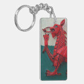 Porte-clés Anneau de clé Welsh Dragon (Devant gauche)