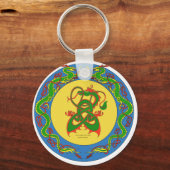 Porte-clés anneau de dragon zen (Recto)