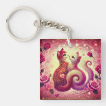 Anneau de roi - chats roses