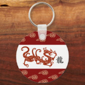 Porte-clés Année chinoise du don de dragon (Recto)
