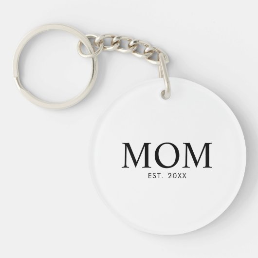 Porte-clés Année de création de maman (Devant)