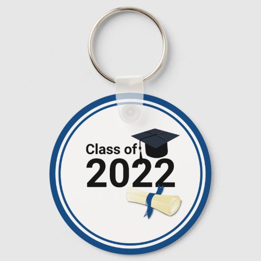 Porte-clés Année de diplôme classe élégante de 2022 (Recto)