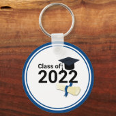 Porte-clés Année de diplôme classe élégante de 2022 (Recto)