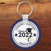 Porte-clés Année de diplôme classe élégante de 2022 (Recto)