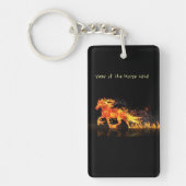 Porte-clés Année du Cheval 2026 (Cheval de Feu) (Devant)