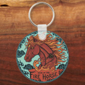 Porte-clés Année du Cheval de Feu (Recto)
