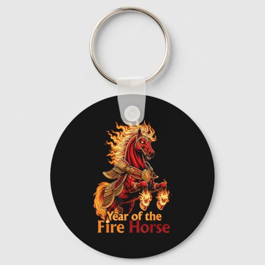 Porte-clés Année du Cheval de Feu (Recto)
