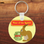 Porte-clés année du porte - clé de lapin (Recto)