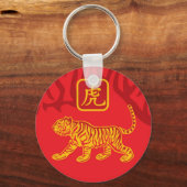Porte-clés Année du porte - clé tigre (Recto)
