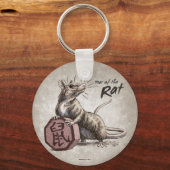 Porte-clés Année du Rat chinois Zodiac Art (Recto)